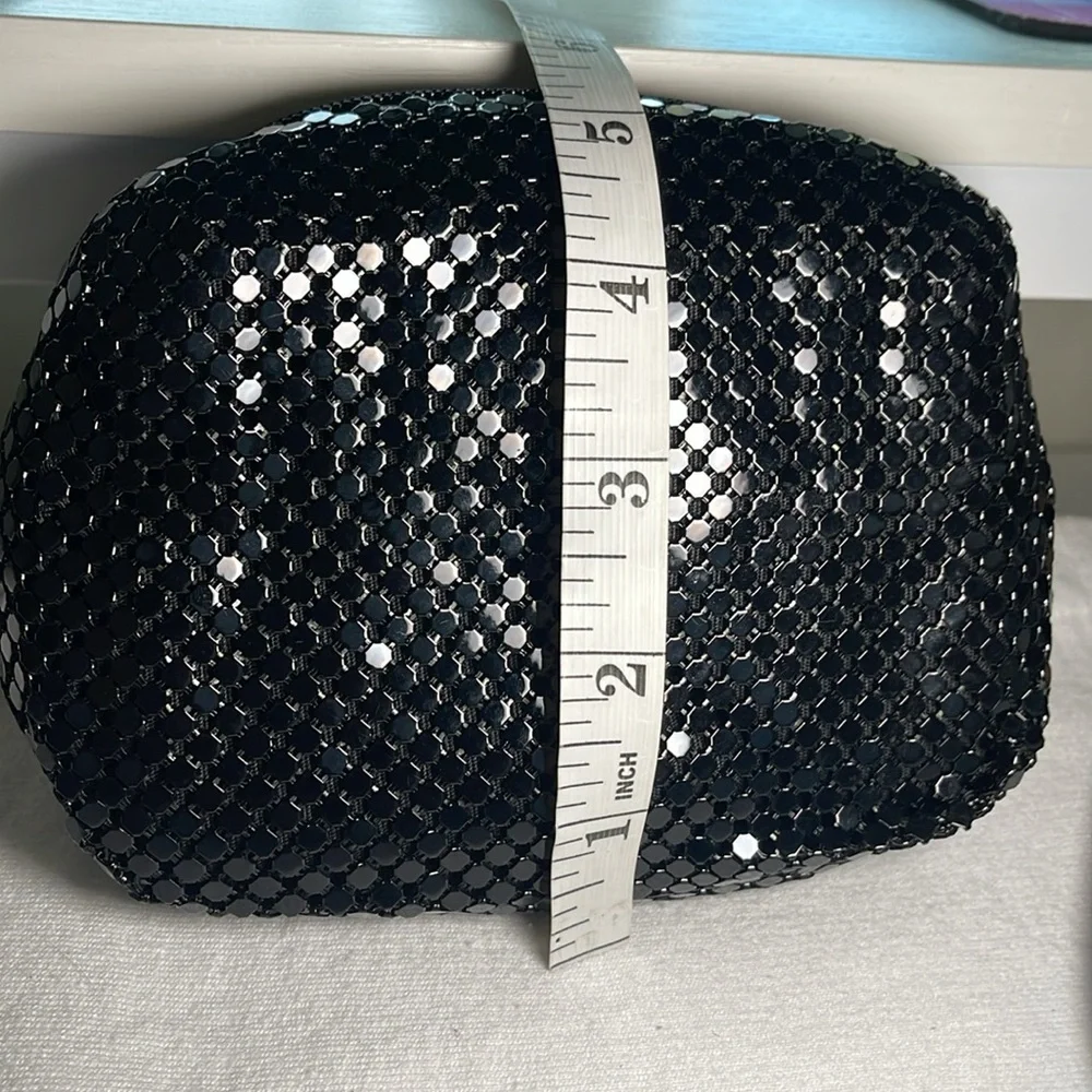 Vintage Black Mesh Wallet/Clutch